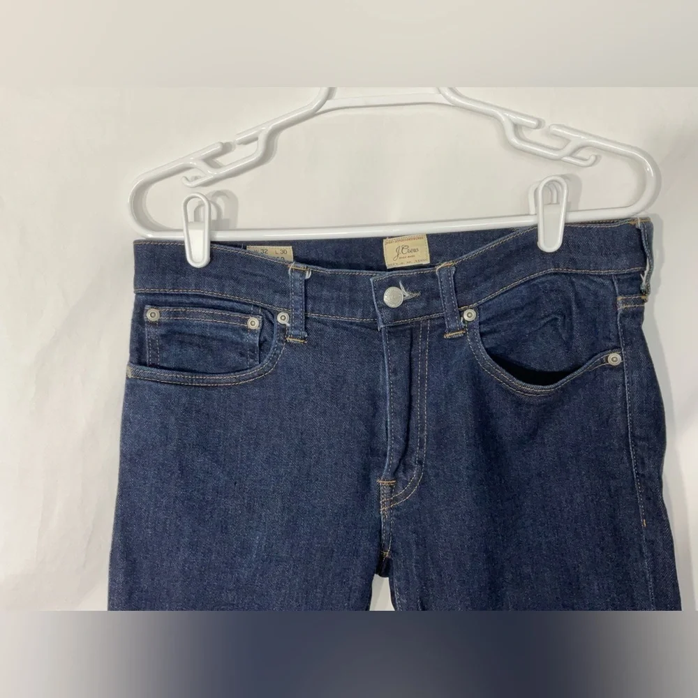 J. Crew Men's Dark Blue Straight Jeans